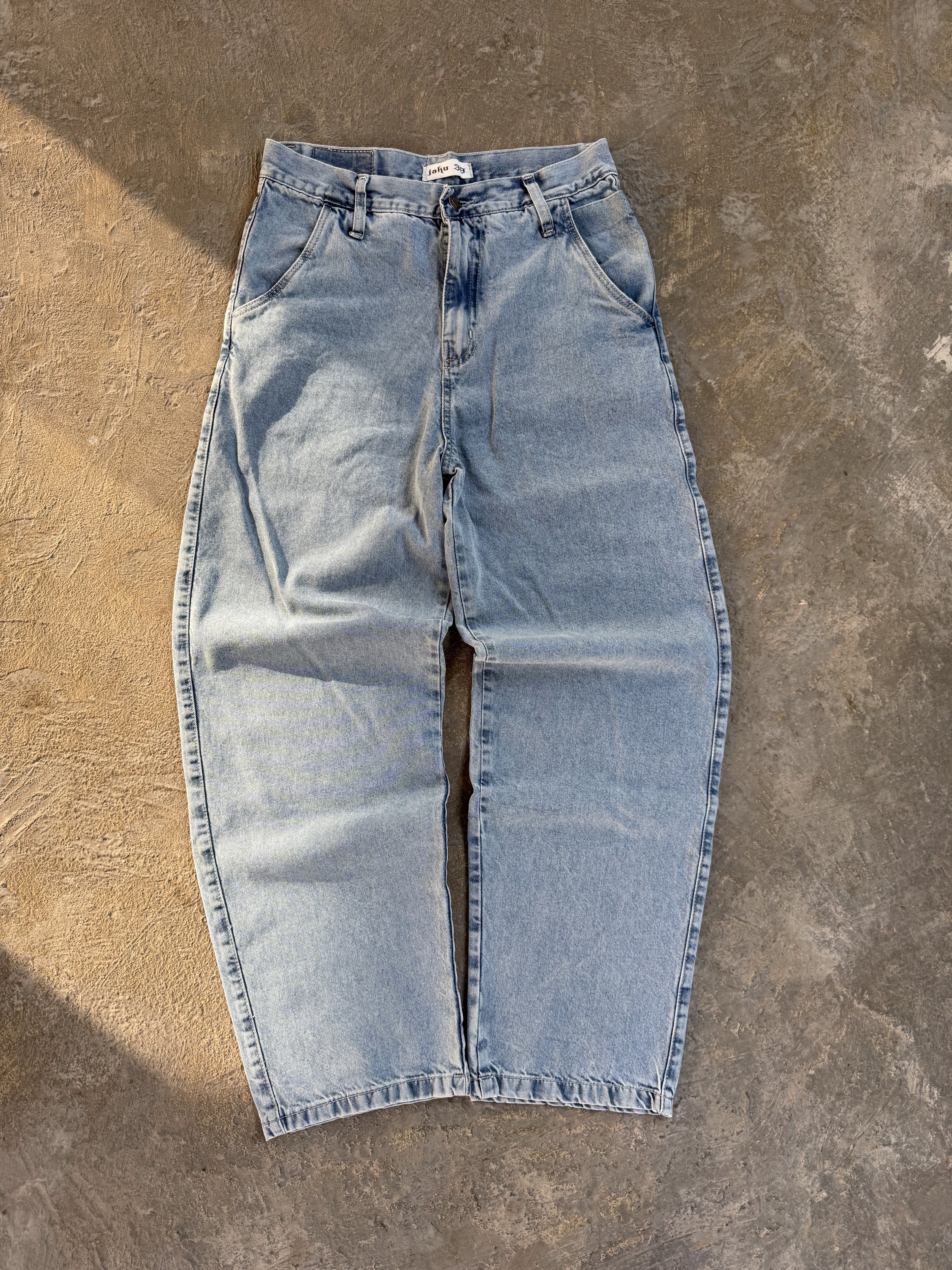 Jean Baggy diseño bolsillo trasero