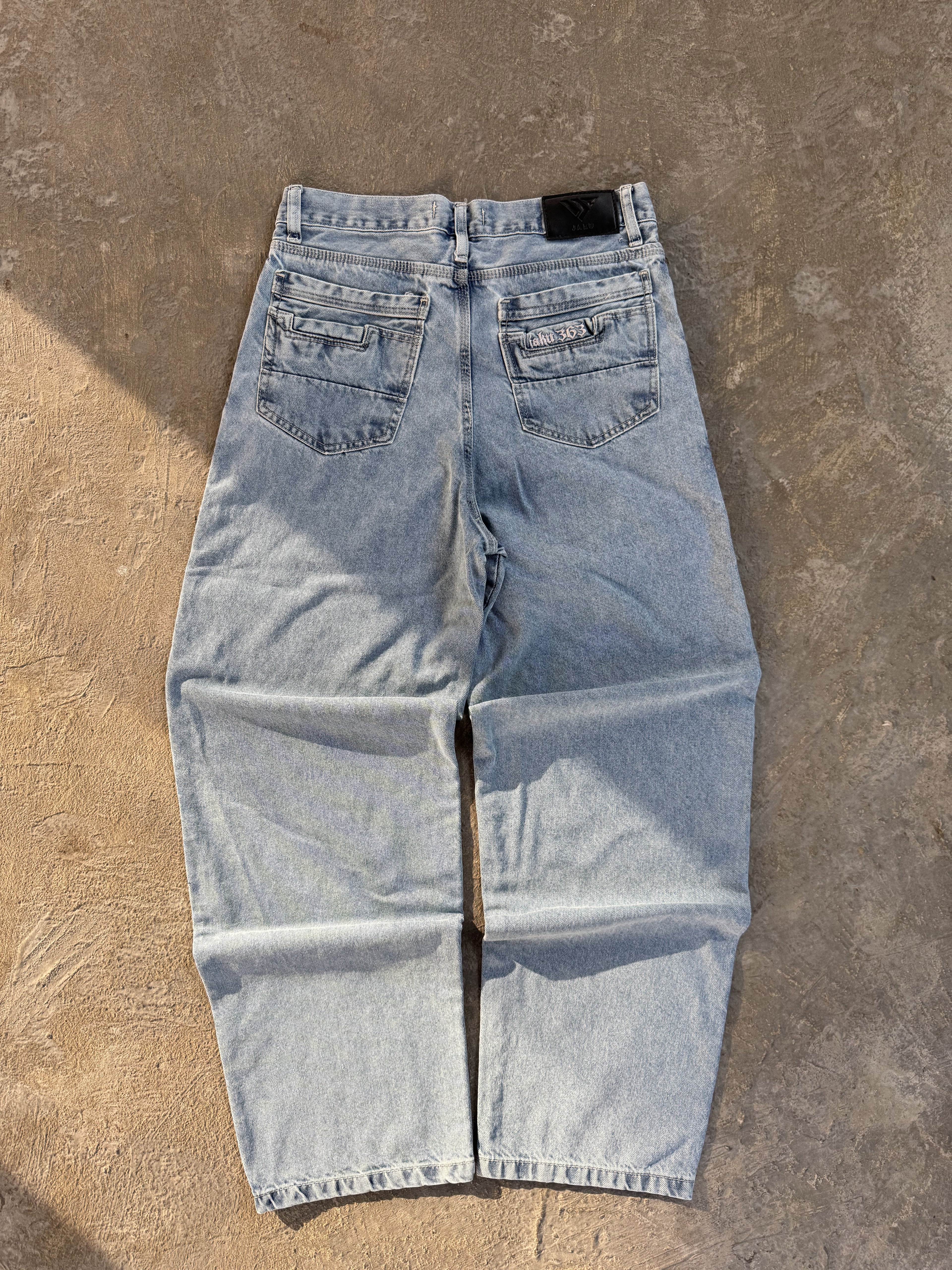 Jean Baggy diseño bolsillo trasero