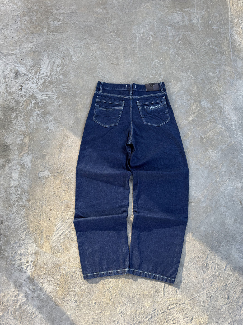 Jean Baggy diseño bolsillo trasero