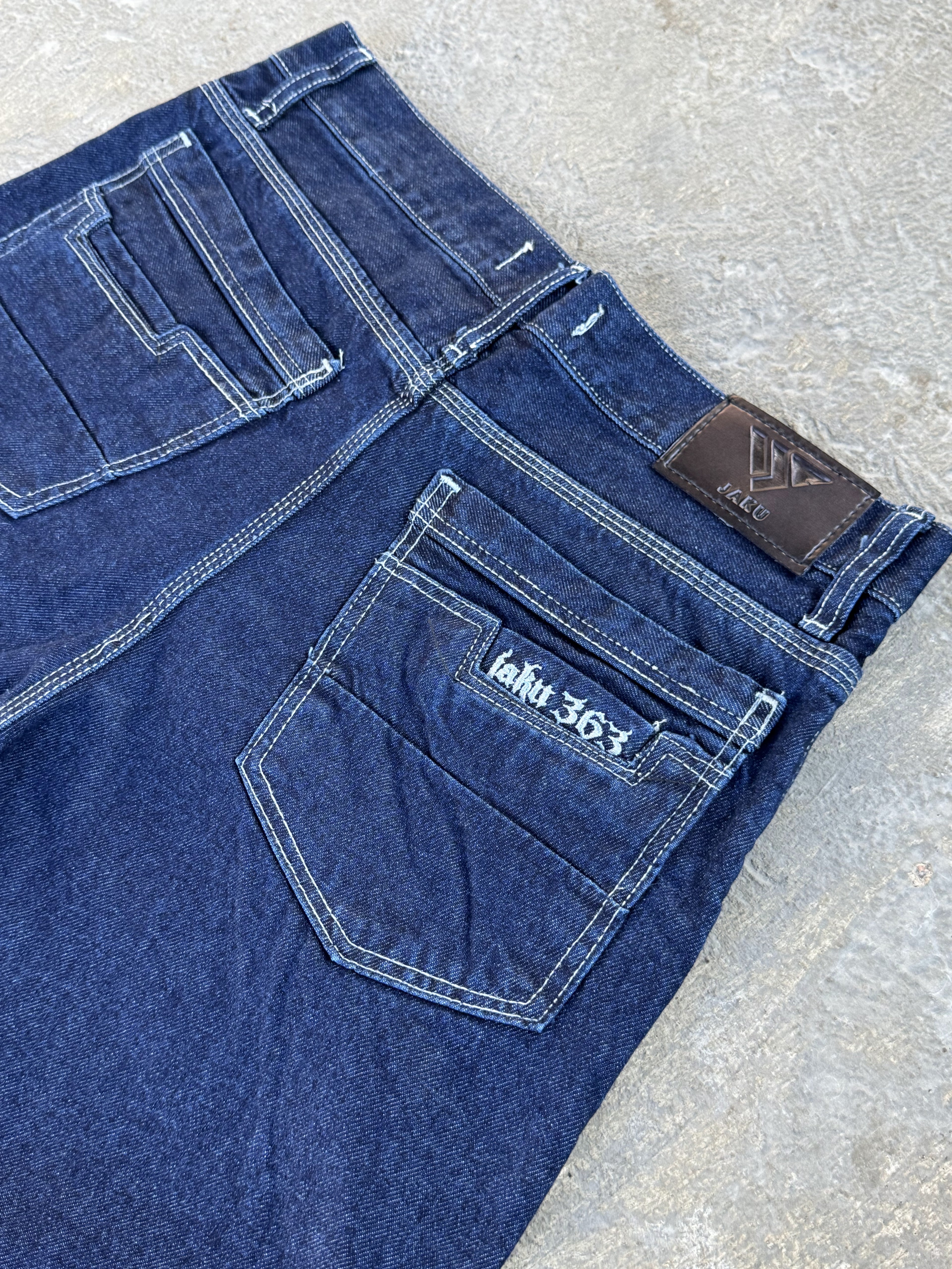 Jean Baggy diseño bolsillo trasero