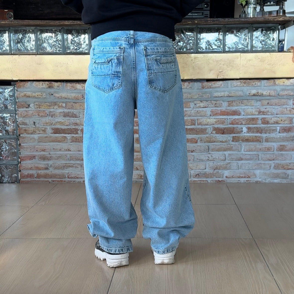 Jean Baggy diseño bolsillo