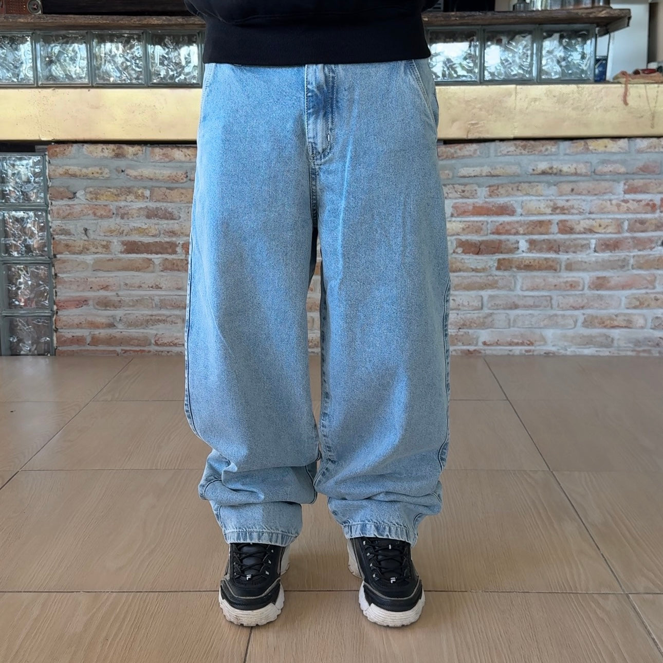 Jean Baggy diseño bolsillo